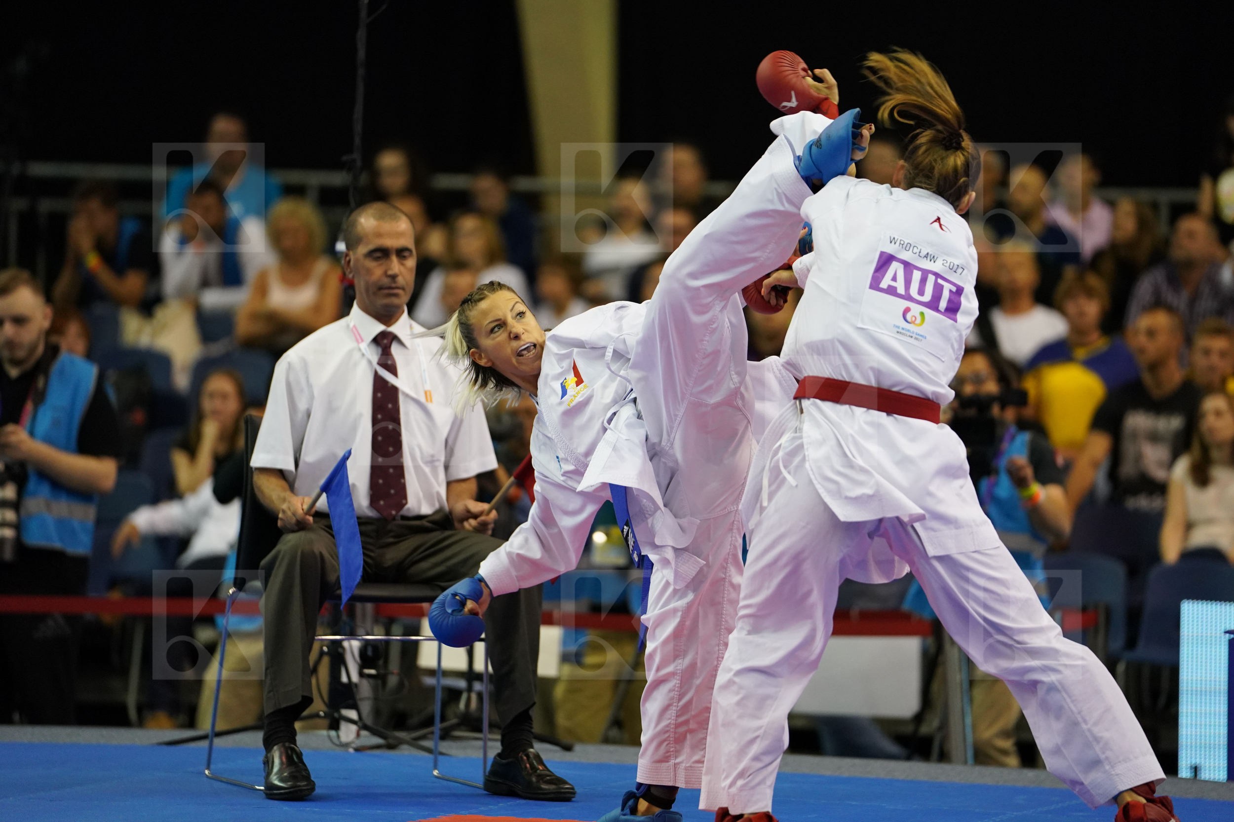 Austria Female Kumite -50kg France Plank Bettina Recchia Alexandra